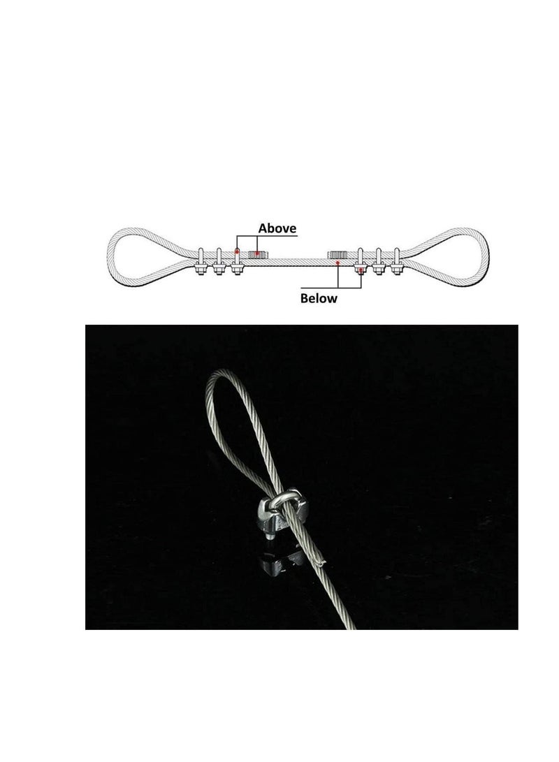 عباسلي الفولاذ المقاوم للصدأ سلك حبل كليب المشبك - Image 3