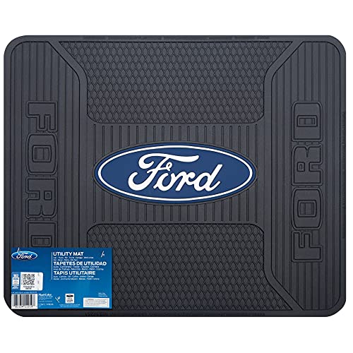 Plasticolor 001219ZX2 Blue Oval Rear Floor Mats compatable with Ford for Car Truck of SUV Set of 2 - Image 3