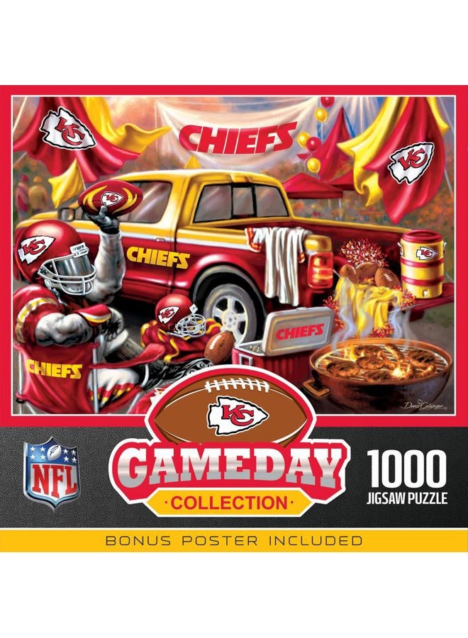 MasterPieces 1000 Piece Jigsaw Puzzle for Adults - NFL Kansas City Chiefs Gameday - 19.25"x26.75" - Image 1