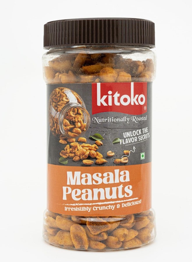 Kitoko Foods Roasted Masala Peanuts (200gm), Flavoured Sweet & Spicy Groundnut for Dabeli, Healthy Namkeen Snacks Without Skin - Image 2