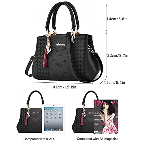 ALARION Womens Purses and Handbags Shoulder Bag Ladies Designer Satchel Messenger Tote Bag - Image 4