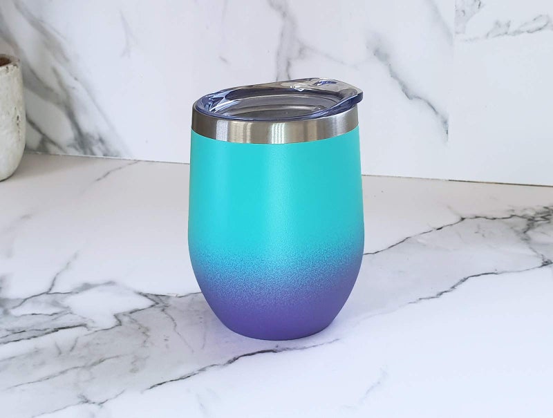 CHILLOUT LIFE 12 oz Stainless Steel Tumbler with Lid - Wine Tumbler Double Wall Vacuum Insulated Travel Tumbler Cup for Coffee  Wine  Cocktails  Ice Cream Lid for Hot & Cold Drinks - Image 4