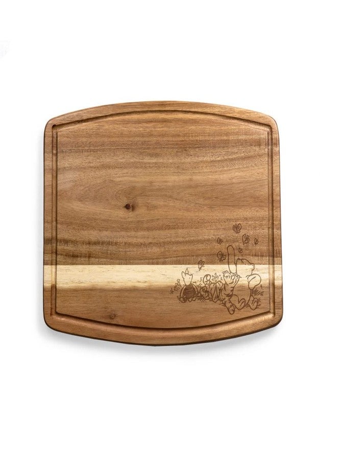 PICNIC TIME Disney Winnie the Pooh Ovale Acacia Cutting Board, Serving Board, Charcuterie Board, (Acacia Wood) - Image 1