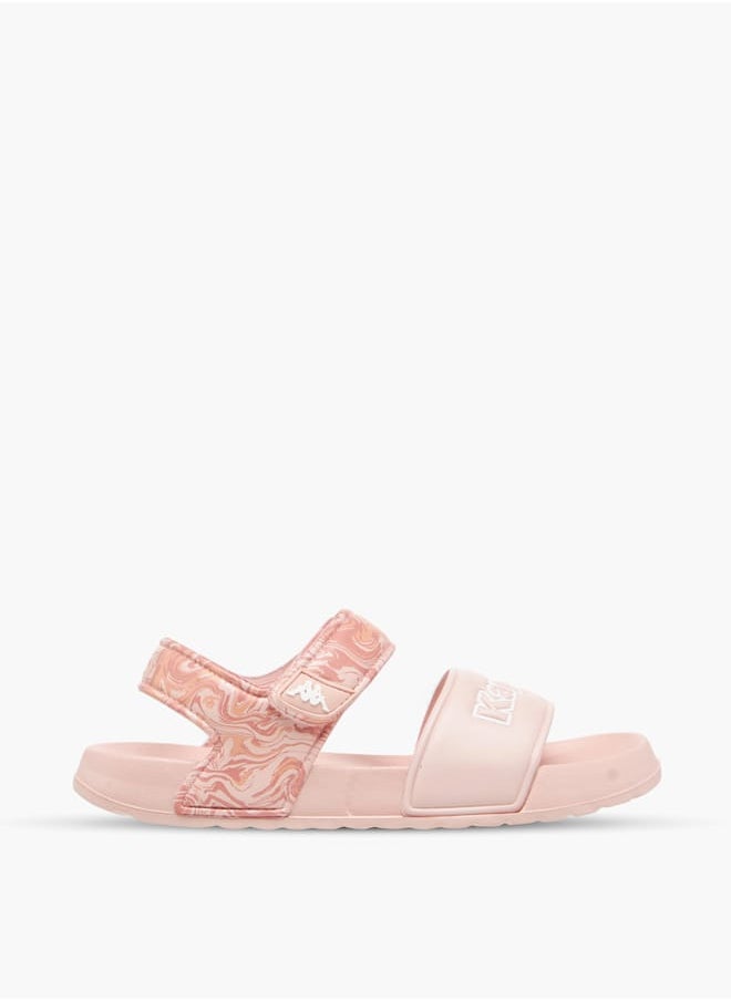 Kappa Girl's Printed Floaters with Hook and Loop Closure  - Image 2