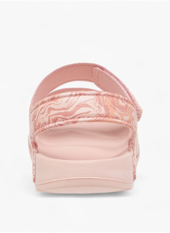 Kappa Girl's Printed Floaters with Hook and Loop Closure  - Image 4