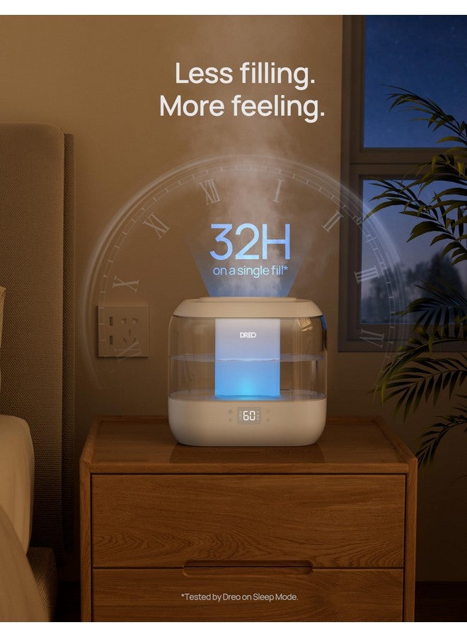 Dreo Dreo Smart Humidifier, Cool Mist Humidifiers for Bedroom, Quiet 4L Top Fill Ultrasonic Humidifiers for Home Office Plant & Baby with Nightlight, LED Display, 32H Runtime, APP/Voice Control, HM311S  - Image 5