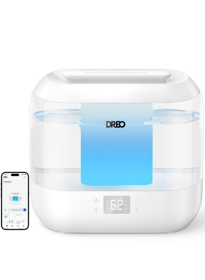 Dreo Dreo Smart Humidifier, Cool Mist Humidifiers for Bedroom, Quiet 4L Top Fill Ultrasonic Humidifiers for Home Office Plant & Baby with Nightlight, LED Display, 32H Runtime, APP/Voice Control, HM311S  - Image 1