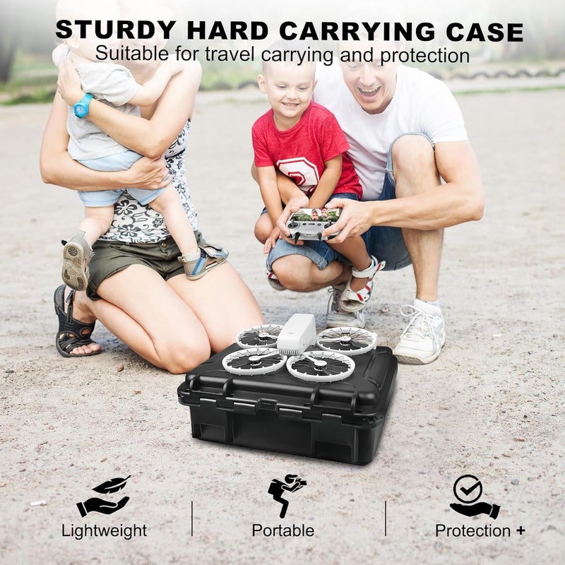Lekufee Portable Waterproof Hard Carrying Case for DJI Flip Drone,Fly More Combo,DJI RC 2,RC N3/N2,Battery(8 pcs),Charging Hub and other Accessories(Case Only) - Image 5