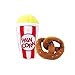 TONBO Popcorn and Pretzel Crinkle Plush Cute Dog Toys - Image 3