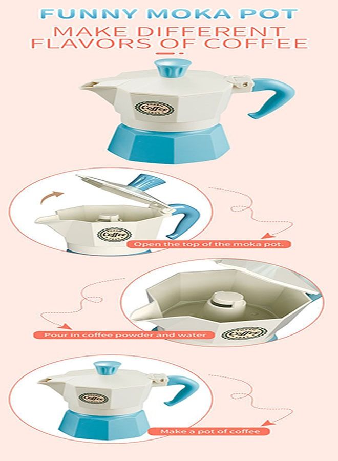 Arabest Kitchen Food Coffee Maker Afternoon Tea House Pretend Play Set Dessert Children's Playhouse Afternoon Tea Coffee Snack Set Baby Interactive Western Food Cake Kitchen Toys - Image 5