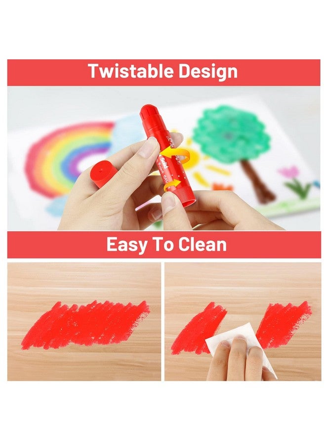 MayMoi Tempera Paint Sticks - 30 Bright Colors, Quick Drying, Easy to Color and Washable Crayons for Kids and Students - Image 4