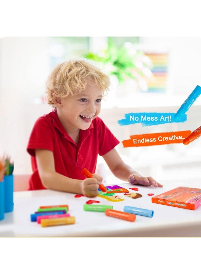 MayMoi Tempera Paint Sticks - 30 Bright Colors, Quick Drying, Easy to Color and Washable Crayons for Kids and Students - Image 5
