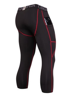 CANGHPGIN Men Quick Dry Breathable Sports Pants Red  - Image 2