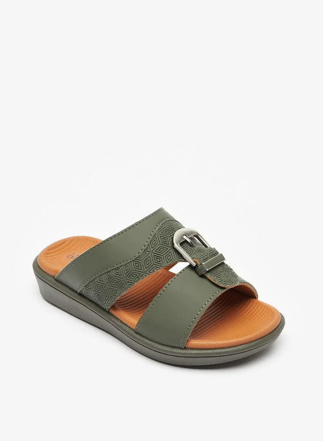 دوتشيني Boys Leather Slip-On Arabic Sandals