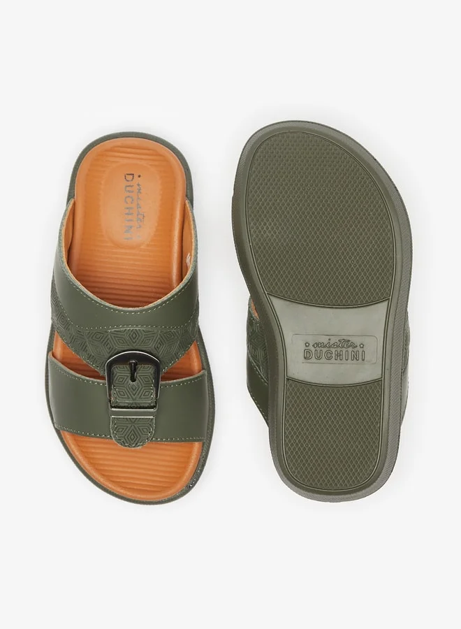 دوتشيني Boys Leather Slip-On Arabic Sandals