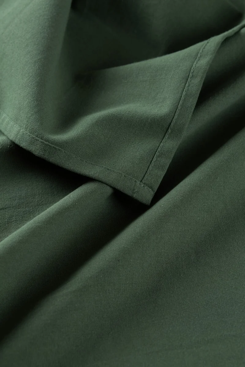 Wellstil 6-Piece Premium Linen Khaki Placemat 35 x 45