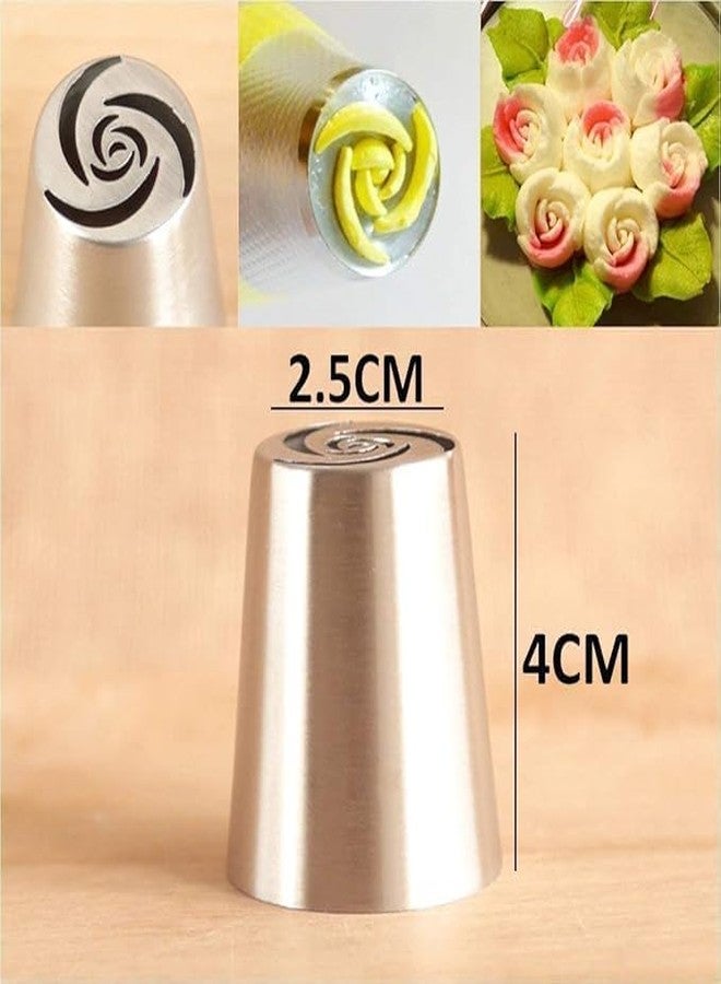 NANIAAY Pastry Tek Tri-Color Russian Piping Tip Coupler | 3-Color Swirl Icing Coupler for Seamless Cake & Cupcake Decorating - Image 5