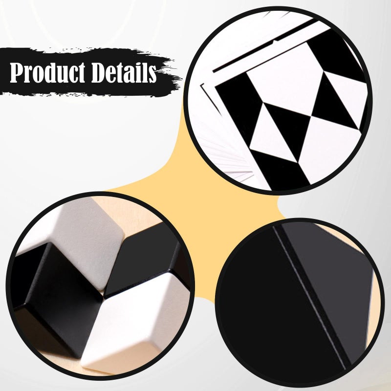 Wooden Block Geometric Brain Teaser Puzzle for Kids Teens - Image 3