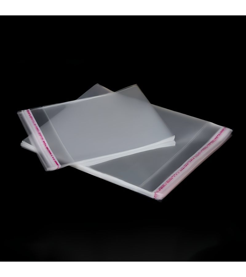 200 قطعة كيس شفاف ذاتي الإغلاق من مادة OPP مقاس 10×21 سم لتغليف الهدايا - Image 3