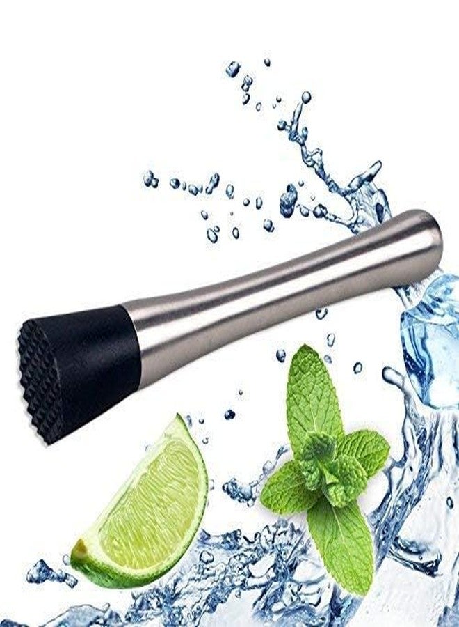 SURFNPICK Stainless Steel Cocktail Bar Muddler Mixer Crusher Bartender Kit for Home Bar Fruit Crusher for Mojito (1 Peice) - Image 2