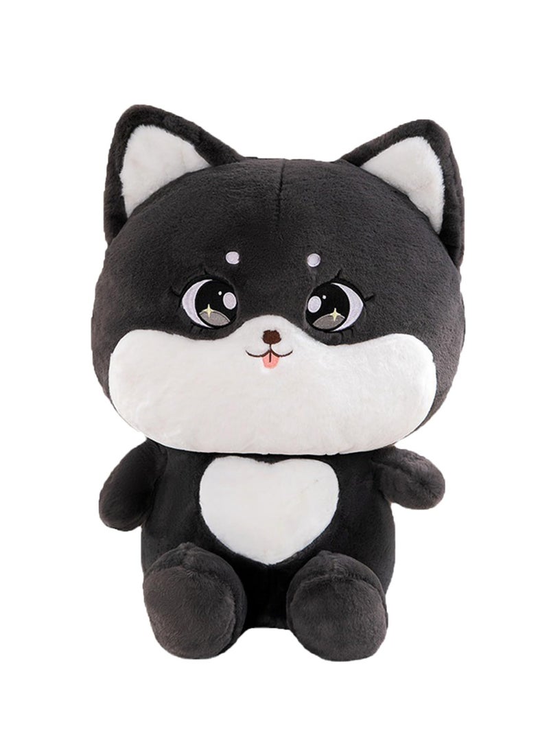 SYOSI Black Cat Plush, Lovely Cat Stuffed Animal Cat Plushie Pillow for Hugging Plush Squishy Pillow Toy for Kids (9.8")  - Image 1