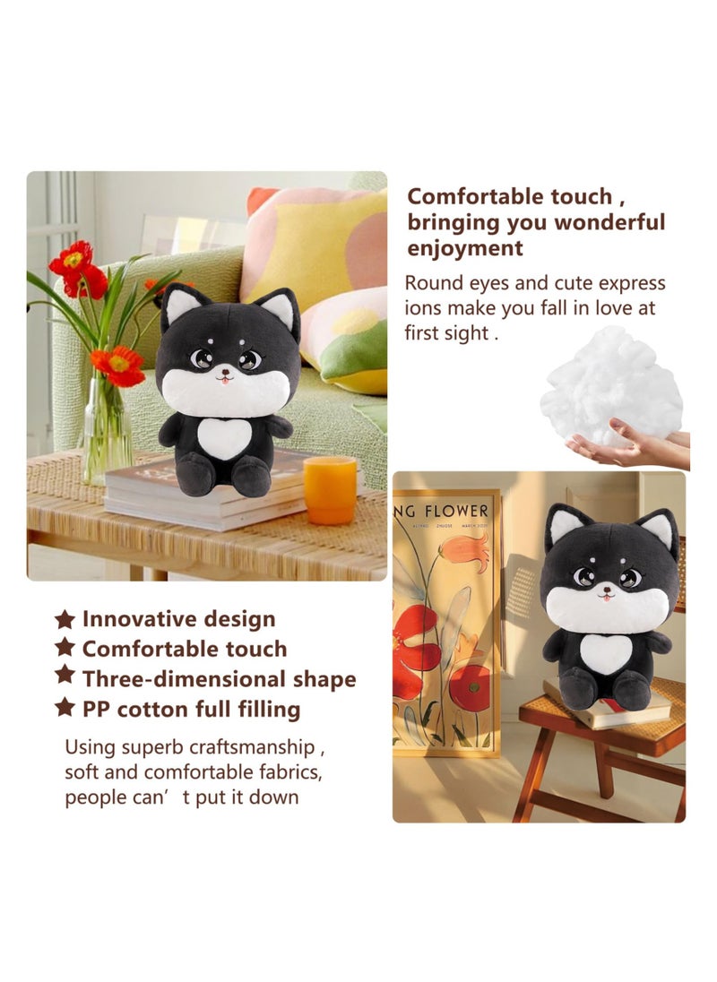 SYOSI Black Cat Plush, Lovely Cat Stuffed Animal Cat Plushie Pillow for Hugging Plush Squishy Pillow Toy for Kids (9.8")  - Image 3