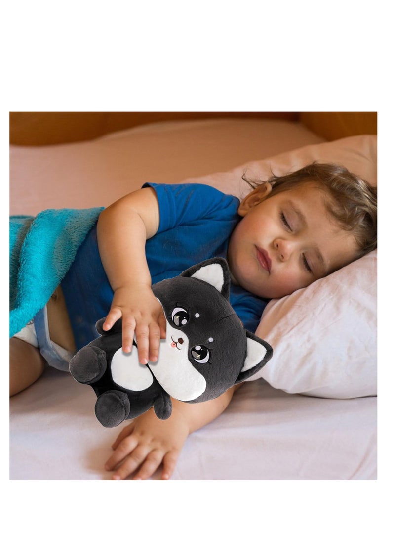 SYOSI Black Cat Plush, Lovely Cat Stuffed Animal Cat Plushie Pillow for Hugging Plush Squishy Pillow Toy for Kids (9.8")  - Image 4