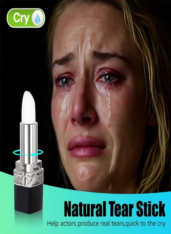 Go Ho عصا تمزق احترافية وعصا بكاء (منتول طبيعي) لأزياء الهالوين - تأثير دموع واقعي لمكياج المؤثرات الخاصة، الأفلام، المسرح، التمثيل - تركيبة آمنة - Image 2