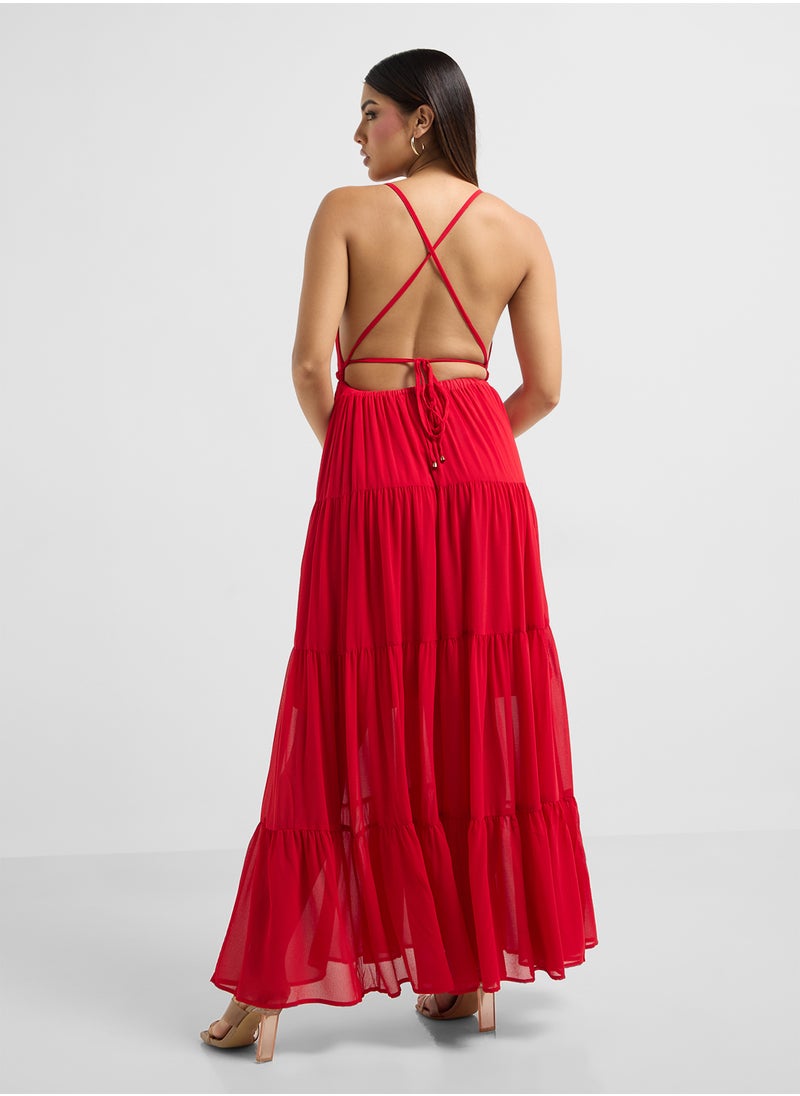 ELLA - Strappy Tiered Dress - Image 1