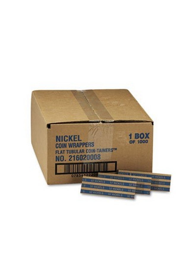 MMF Industries ™ Popopen Flat Paper Coin Wrappers Nickels $2 1000 Wrappers Per Box - Image 1