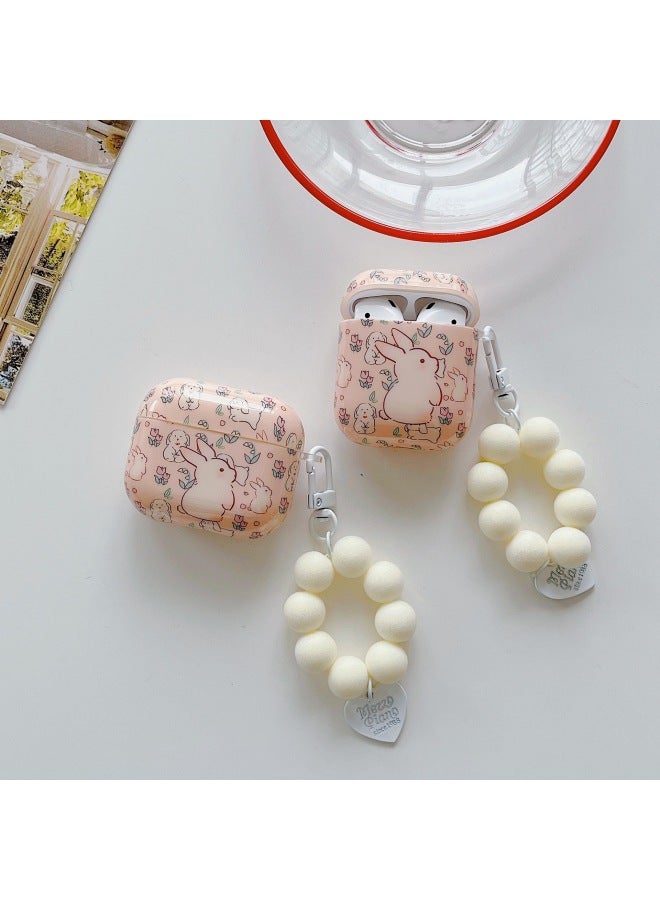 مناسبة لمجموعة سماعات AirPods 4، غلاف كرتوني إبداعي لـ Apple1/2/pro2 غطاء حماية بلوتوث لاسلكي - اللون: غلاف ناعم من السيليكون + قلادة - طراز القلعة: Airpods 4 (حافظة واقية) - Image 4