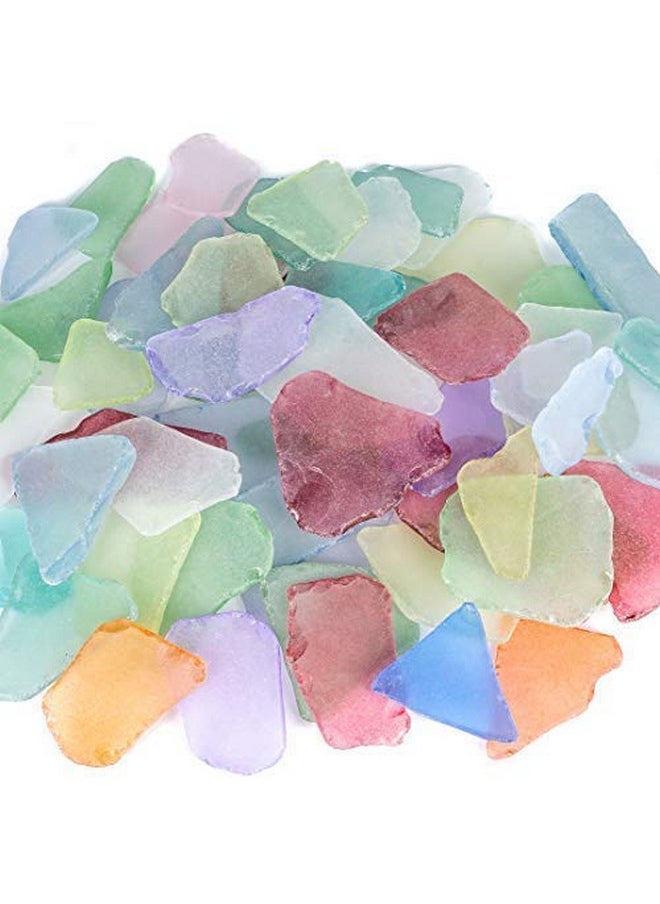 Nautical Crush Trading - Sea Glass Craft - 11 Ounces Large Assorted Mix - Beach Glass Craft - Sea Glass Décor - Sea Glass Vase Filler - Sea Glass Crafting - Bag Of Sea Glass - Craft Glass - Image 1