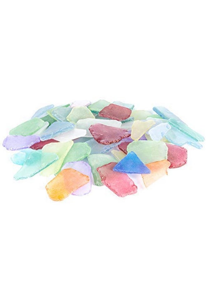 Nautical Crush Trading - Sea Glass Craft - 11 Ounces Large Assorted Mix - Beach Glass Craft - Sea Glass Décor - Sea Glass Vase Filler - Sea Glass Crafting - Bag Of Sea Glass - Craft Glass - Image 1