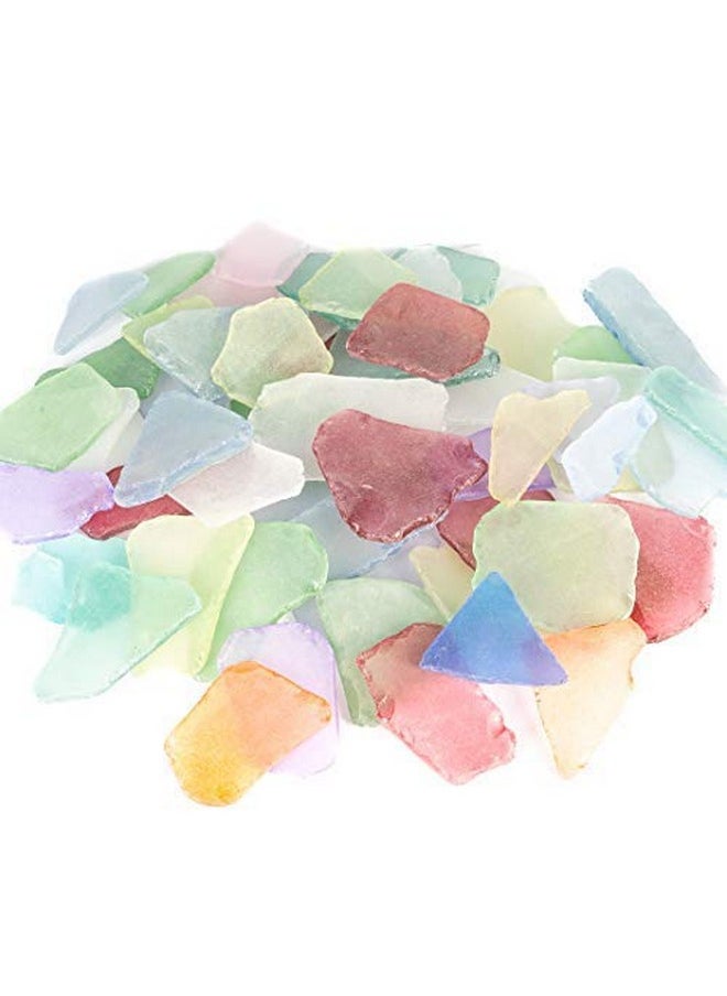 Nautical Crush Trading - Sea Glass Craft - 11 Ounces Large Assorted Mix - Beach Glass Craft - Sea Glass Décor - Sea Glass Vase Filler - Sea Glass Crafting - Bag Of Sea Glass - Craft Glass - Image 1