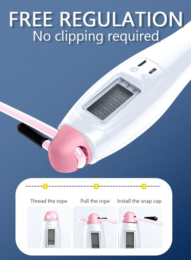 GROIC Jump Rope, Digital Weighted Handle Adjustable Jumping Rope with Smart Counter, for Training Fitness, Adjustable Exercise Speed Skipping Rope - Image 4