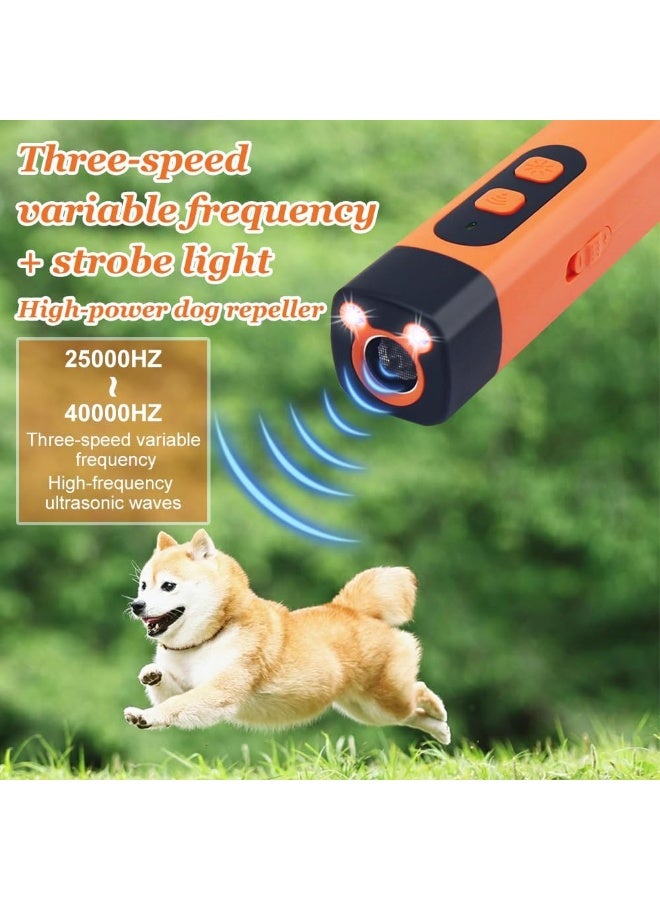 لاكي نوف جهاز طارد للكلاب والقطط بالموجات فوق الصوتية، مضاد للنباح، جهاز تدريب على التوقف عن النباح، مزود بمحول طاقة ومصباح LED يعمل بالموجات فوق الصوتية مع ضوء كشاف. - Image 4
