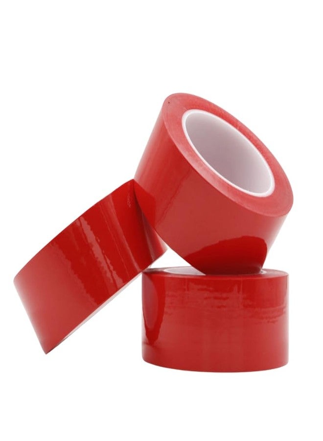 WIZPACK RED Color Tape | 65 Meters in Length | 72mm / 3" Width | BOPP Self Adhesive Tape for Arts and Craft use, Box Packing, Office, Industrial, Export, E-commerce & DIY. (2) - Image 1