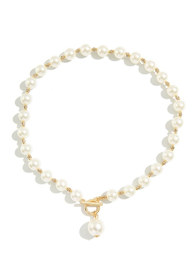 Zeemey - Luxurious Faux Pearl Clavicle Necklace - Elegant Short Chain, Versatile All-Match Jewelry Accessory for Women, Perfect for Everyday Wear, Parties and Special Occasions - Image 1