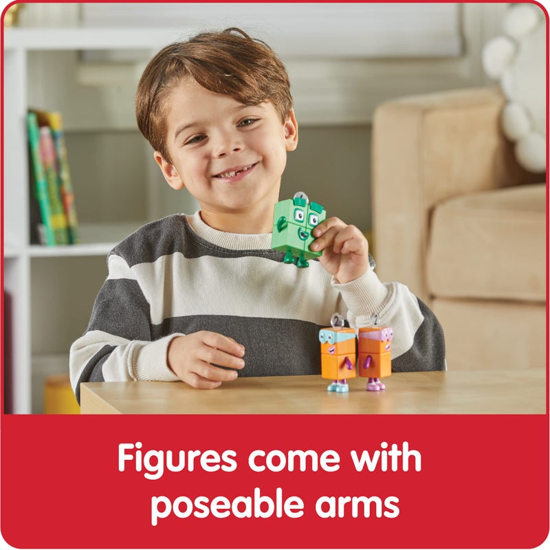 hand2mind hand2mind Numberblock Four and The Terrible Twos, Cartoon Action Figure Set, Toy Figures, Play Figure Playsets, Small Figurines for Kids, Number Toys, Math Toys for Kids 3-5, Birthday Gifts for Kids  - Image 3