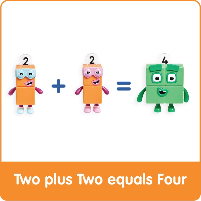 hand2mind hand2mind Numberblock Four and The Terrible Twos, Cartoon Action Figure Set, Toy Figures, Play Figure Playsets, Small Figurines for Kids, Number Toys, Math Toys for Kids 3-5, Birthday Gifts for Kids  - Image 4