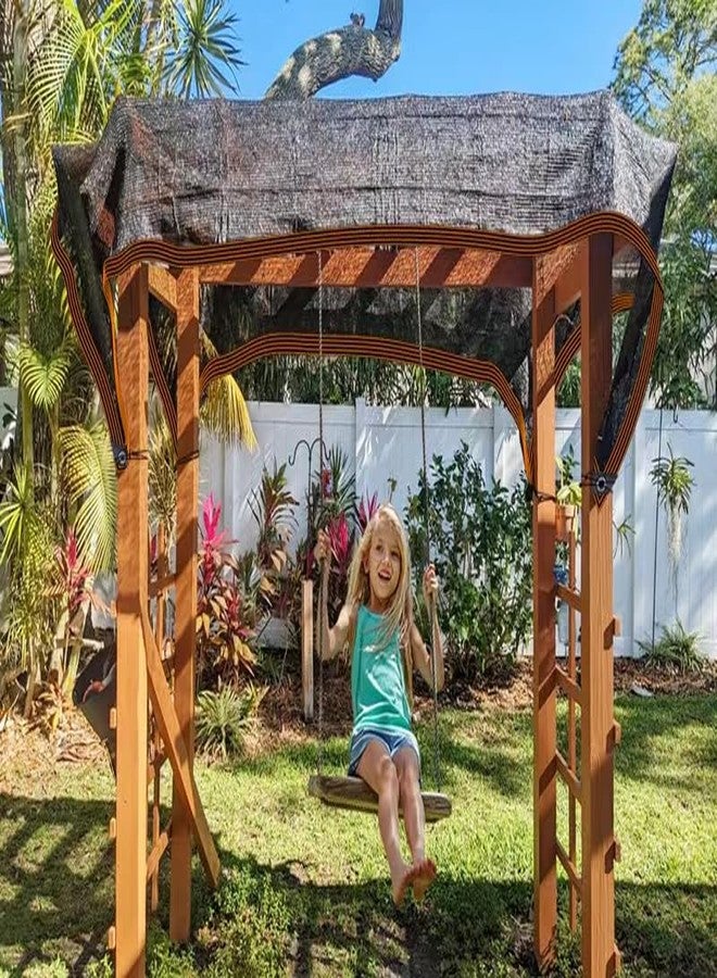 QLOFEI Shade Cloth - for Plants Greenhouse, 70% Sunblock Shade Sails -for Outdoor Garden Pergola Patio Lawn Pool Sun Shade Cloths for Kennel Chicken Coop Easier to Hang Plant Shade Net Cover - Image 4