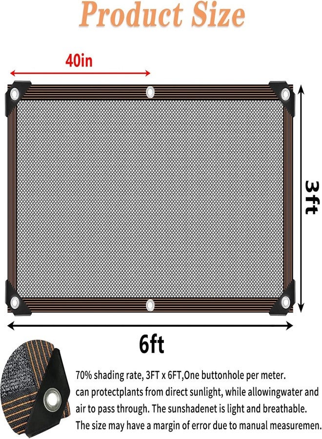 QLOFEI Shade Cloth - for Plants Greenhouse, 70% Sunblock Shade Sails -for Outdoor Garden Pergola Patio Lawn Pool Sun Shade Cloths for Kennel Chicken Coop Easier to Hang Plant Shade Net Cover - Image 2