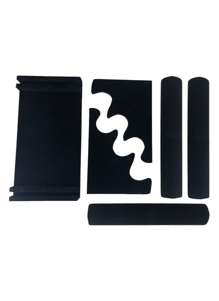 Generic - 3 Layers Detachable Plush Tree Mannequin Display and Organization Stand for Jewelry, Bracelets and Watches, Black by 7THVELVET - Image 1