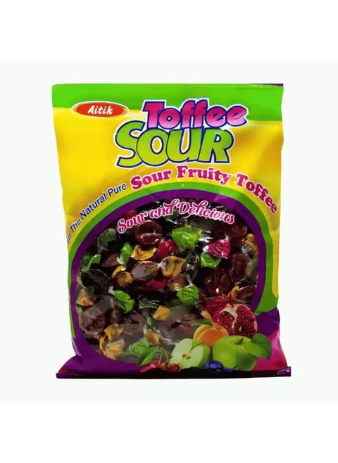 Toffee Sour Chewy Soft Candy With Real Fruity Filling Center- 1kg