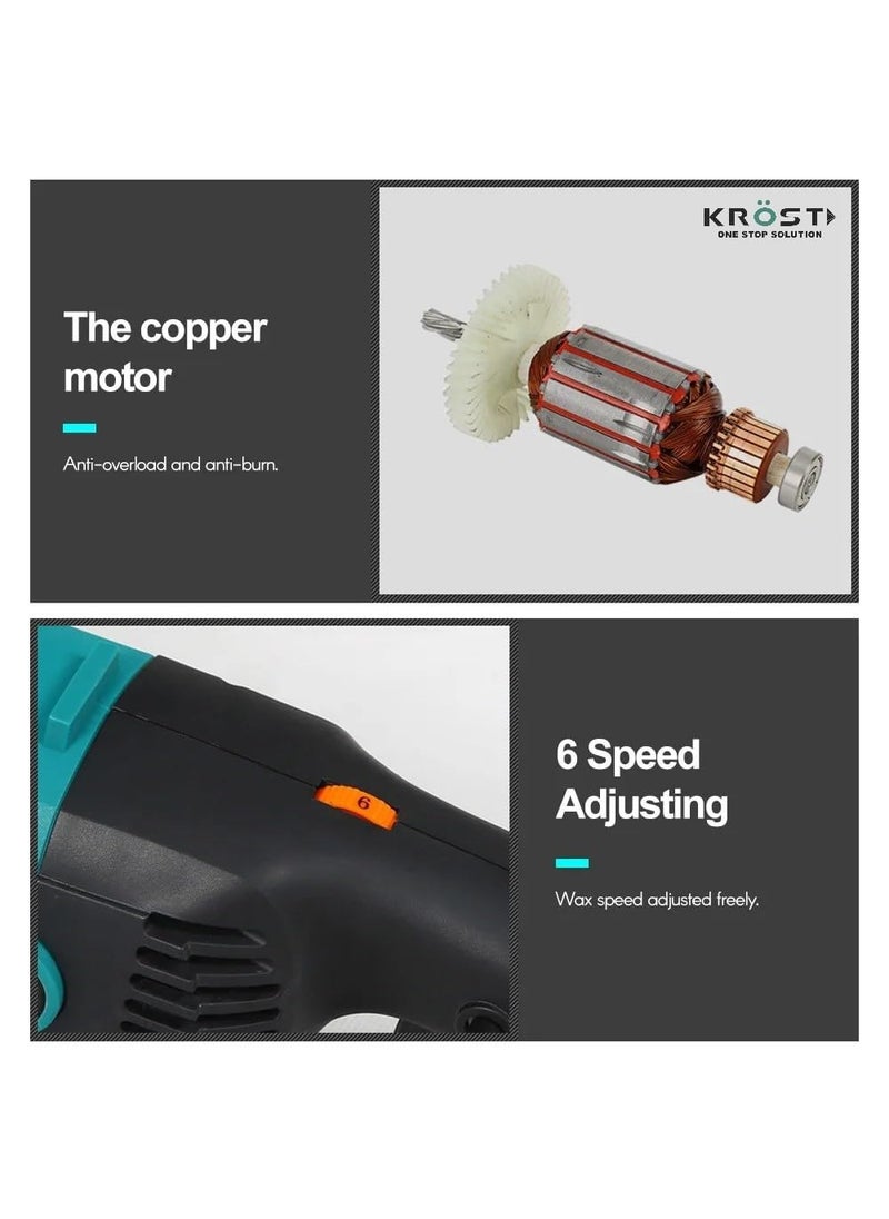 KROST KROST Professional 7 Car Polisher Machine Double Insulated With Speed AdjustmentCopper Winding  - Image 3