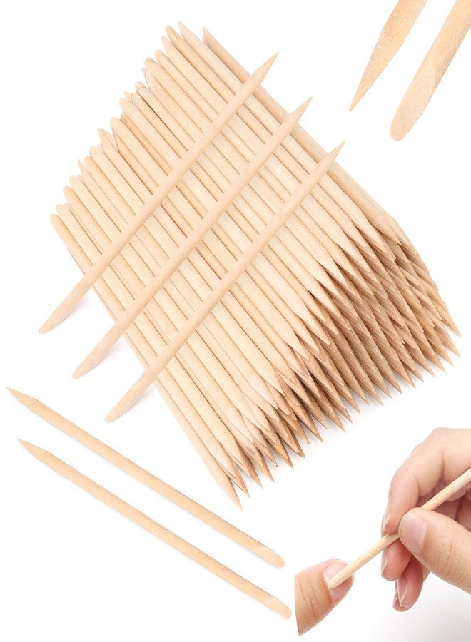 AHIER Orange Sticks for Nails,Wooden Cuticle Sticks, Manicure Sticks Pedicure Tool 110mm (50P) - Image 1