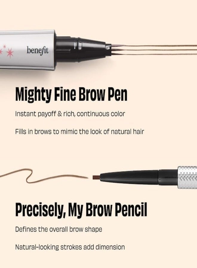 Benefit Cosmetics Mighty Fine Waterproof Brow Pen 0.5ml – Shade 4.5 Neutral Deep Brown – Precision, Longwear, Smudge-Proof Brow Pen - Image 5