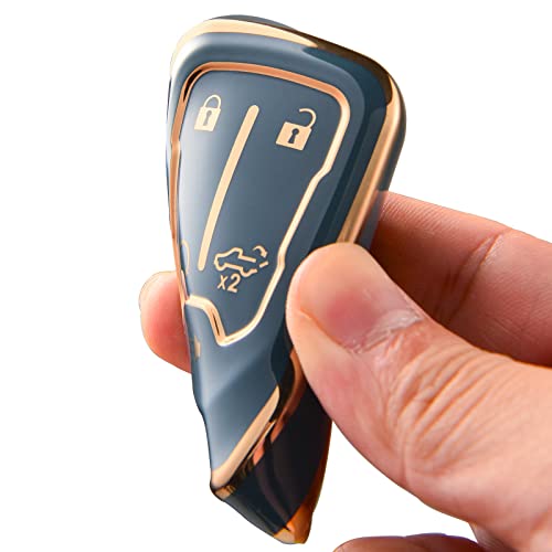 ELOHEI Key Fob Cover for Chevy, Key Fob Case Accessories for 2018-2025 Chevrolet Silverado Suburban Tahoe GMC Acadia Sierra Terrain Yukon Premium Soft - Image 4