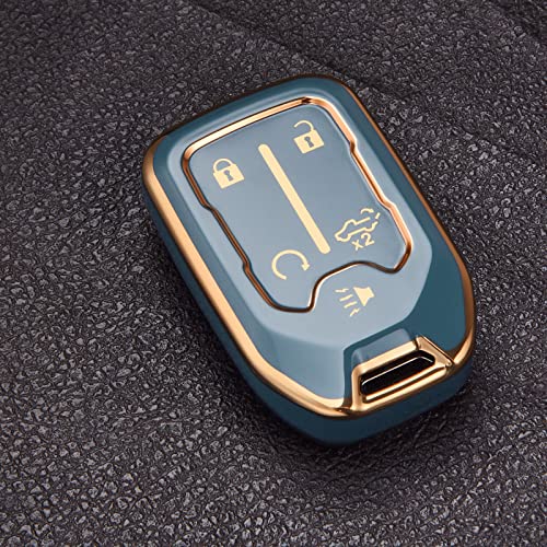 ELOHEI Key Fob Cover for Chevy, Key Fob Case Accessories for 2018-2025 Chevrolet Silverado Suburban Tahoe GMC Acadia Sierra Terrain Yukon Premium Soft - Image 5