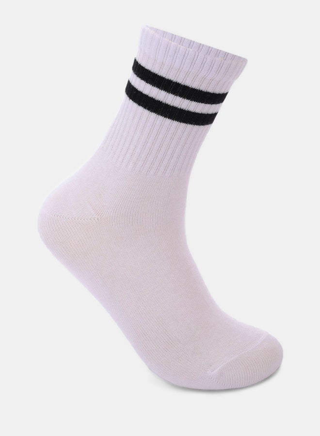 Clue Contrast Striped Socks - 1 Pair 